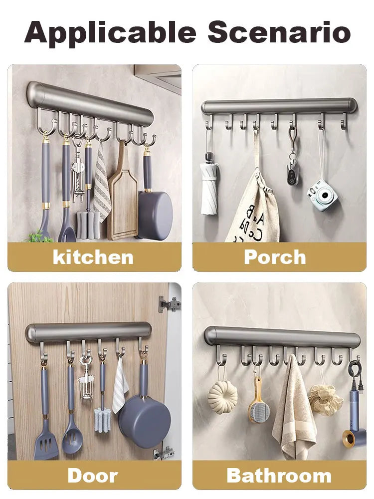 Kitchen hook rail - AluHook stainless steel