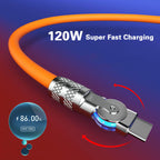 180° Anti-Break Fast Charge Data Cable (120W)