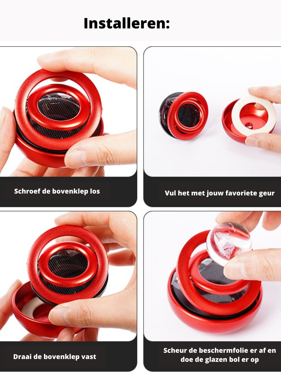 Solar Car Air Freshener | Cool design and works on solar energy