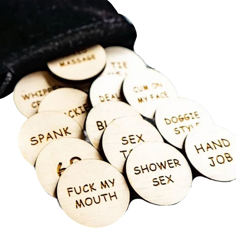 Wooden Cards Heart Round