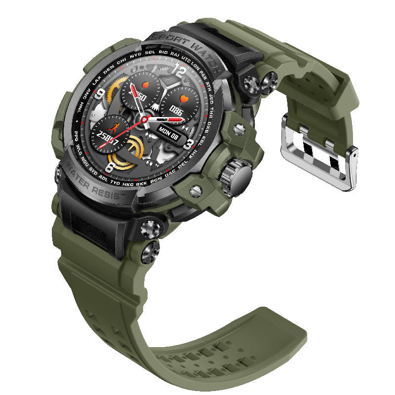 Oraliu Indestructible Outdoor Sports Smartwatch With Heart Rate, Blood Oxygen, Call Reminder