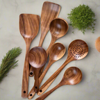 TeakChef Kitchen Set – Sustainable Antibacterial Kitchen Utensils made of Teakwood