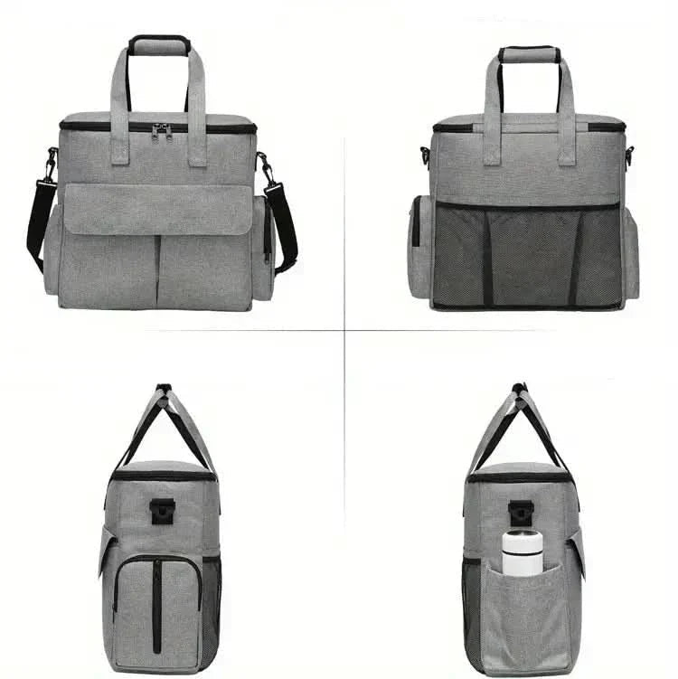Backpack for dog owners with compartments & collapsible bowls