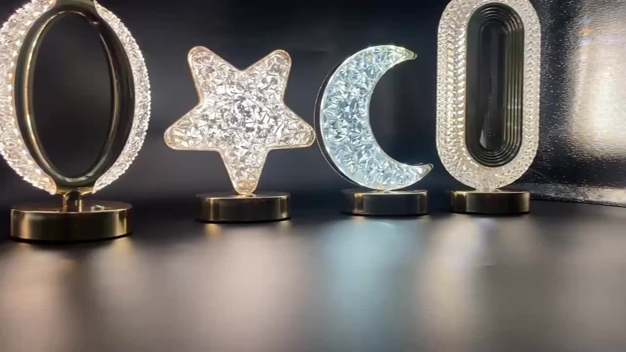 CrystalGlow Lamp - Dimmer Table Lamp with Touch