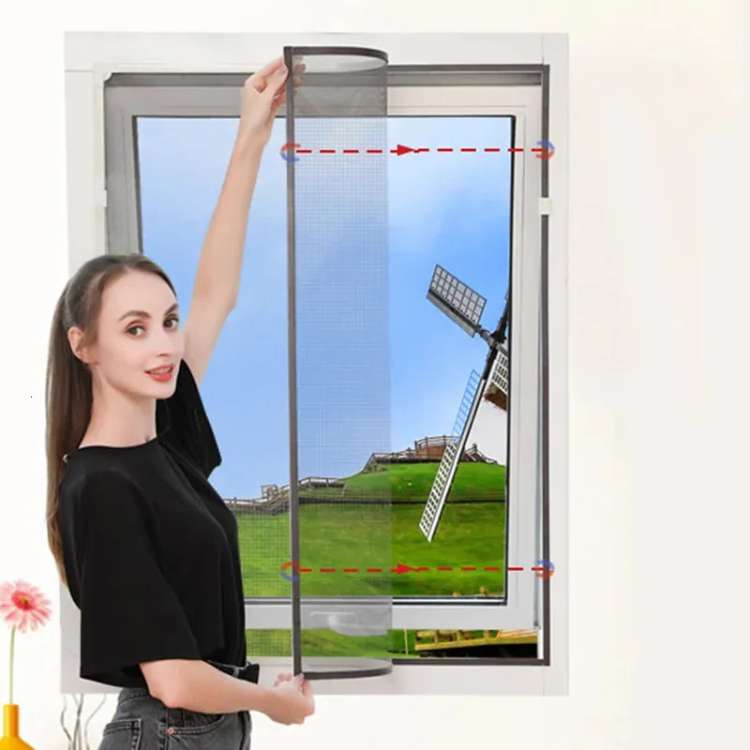 Self-adhesive Mosquito Net for Windows - No-See-Um Mesh Insect Screen for Home Protection & Bug Prevention