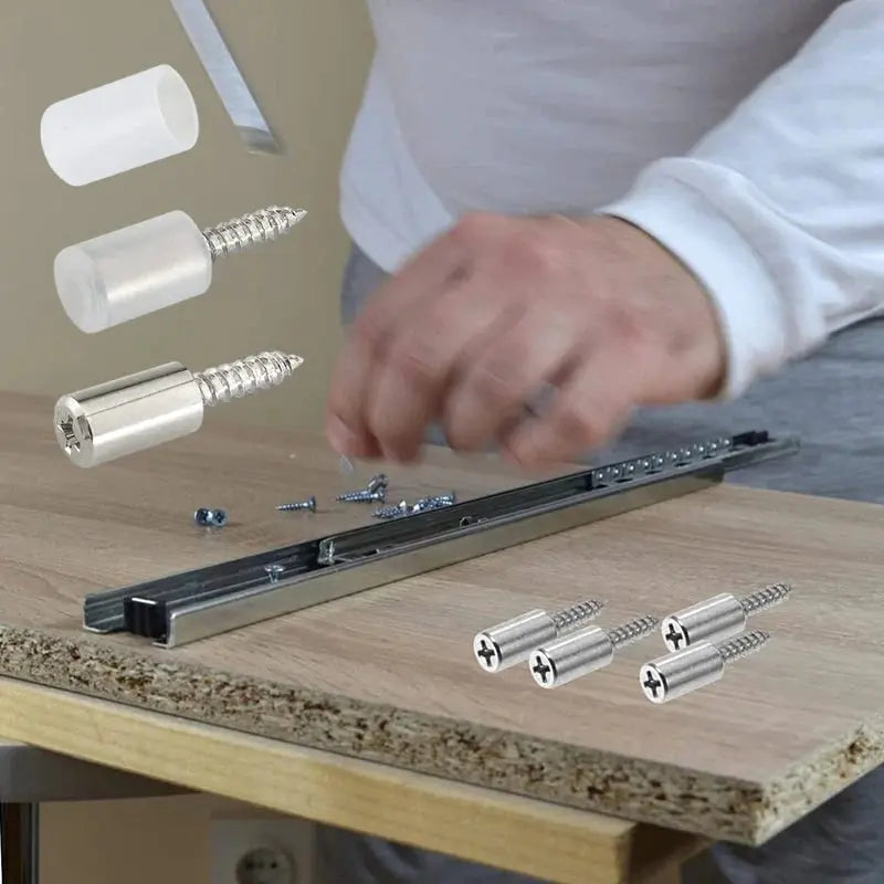 30+50 | Self-tapping screws for cabinets & shelves – No drilling needed