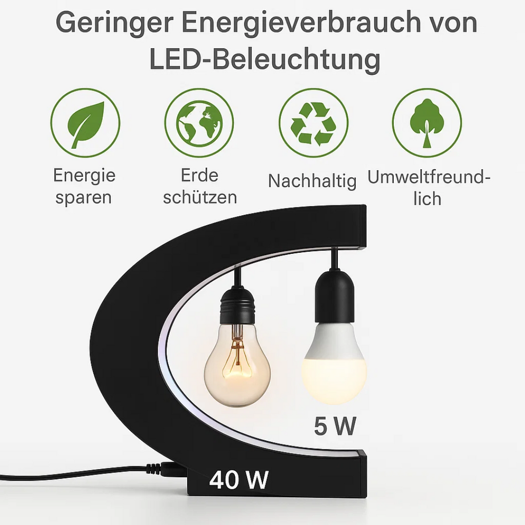 AstroGlobe LED World Globe – Floating Globe Lamp with Magnetic Suspension
