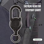 Heavy-Duty Tactical Retractable Keychain – Multi-Use Outdoor Carabiner Tool