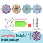 Diamond Crafts Coaster Diamond Painting Coaster (Mandala)
