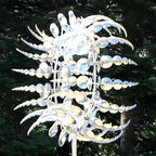 Magical and unique kinetic wind turbine made of metal
