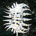 a unique kinetic wind turbine made of metal