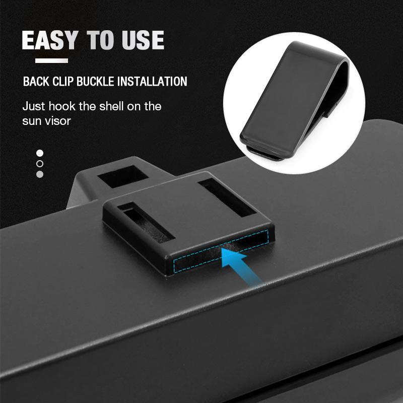 Universal sunglasses case for sun visor