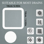 30 piece set hair sieves for drains – self-adhesive disposable filters for shower & sink!