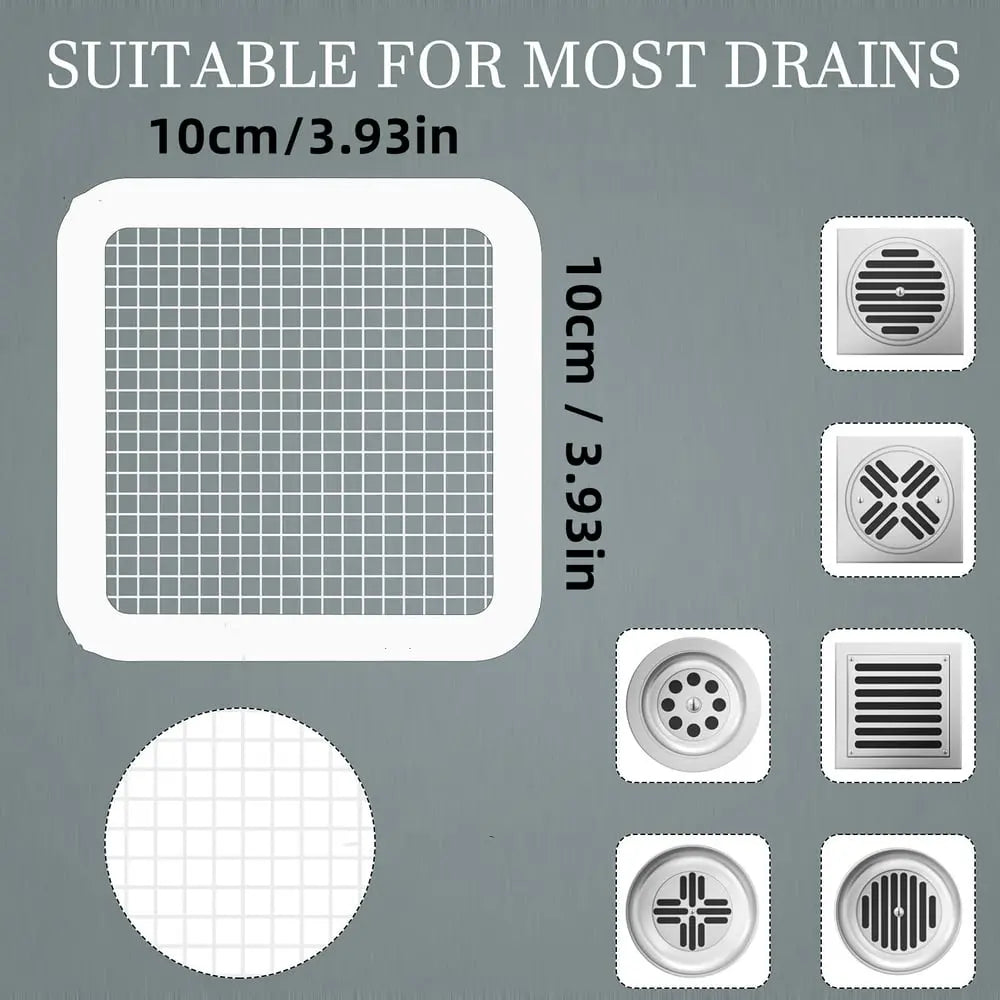 30 piece set hair sieves for drains – self-adhesive disposable filters for shower & sink!