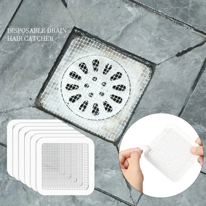 30 piece set hair sieves for drains – self-adhesive disposable filters for shower & sink!