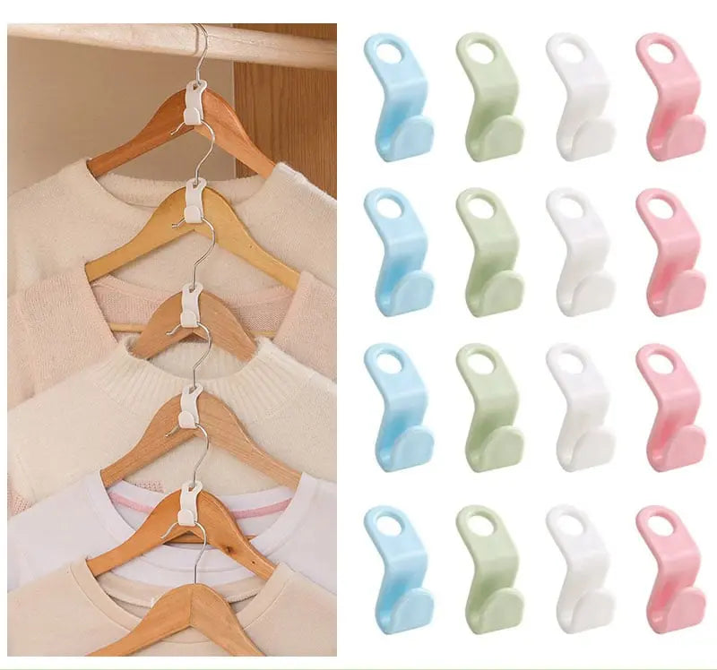 30-Piece Clothes Hanger Connector Set – Space-Saving Organization in the Closet