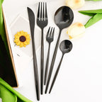 30Pcs Dinnerware Set Flatware Cutlery Set Stainless Steel Tableware