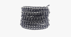 Black on black pearl bracelet