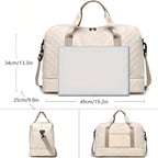 Spacious Weekender Duffle Bag | Water-Resistant, Multi-Compartment & Ideal for Short Trips and Gym Sessions
