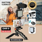 Professional Video Microphone Set with Tripod and LED Video Light