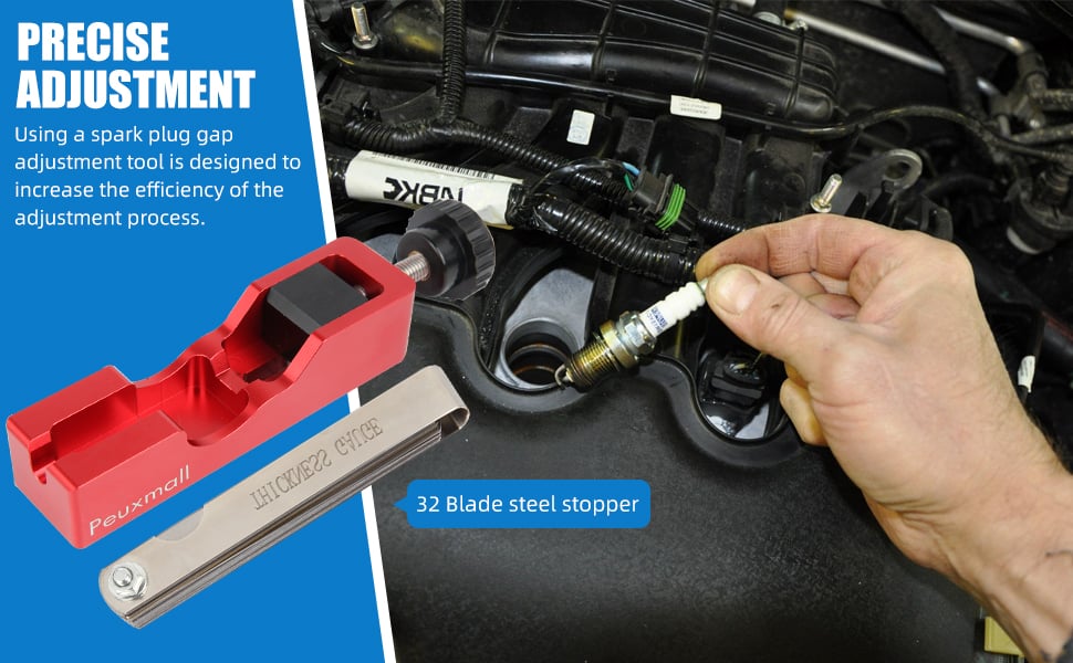 Spark Plug Gap Tool with Feeler Gauge