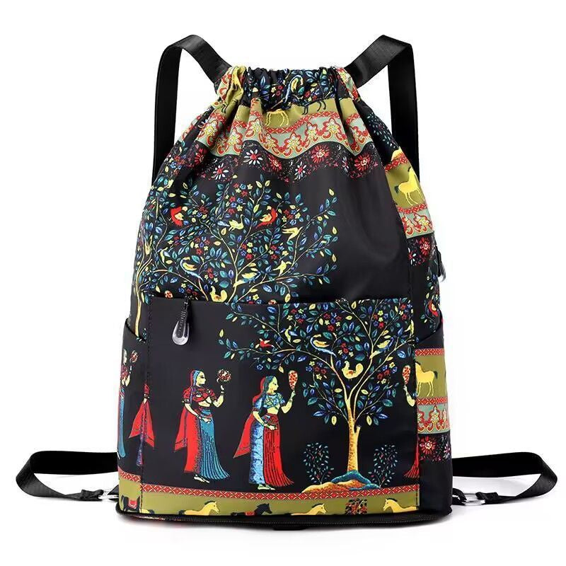 Drawstring, large capacity, dry-wet separation, travel sports backpack