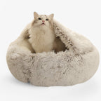 Soft Winter Pet Bed with Washable Cover and Non-Slip Base