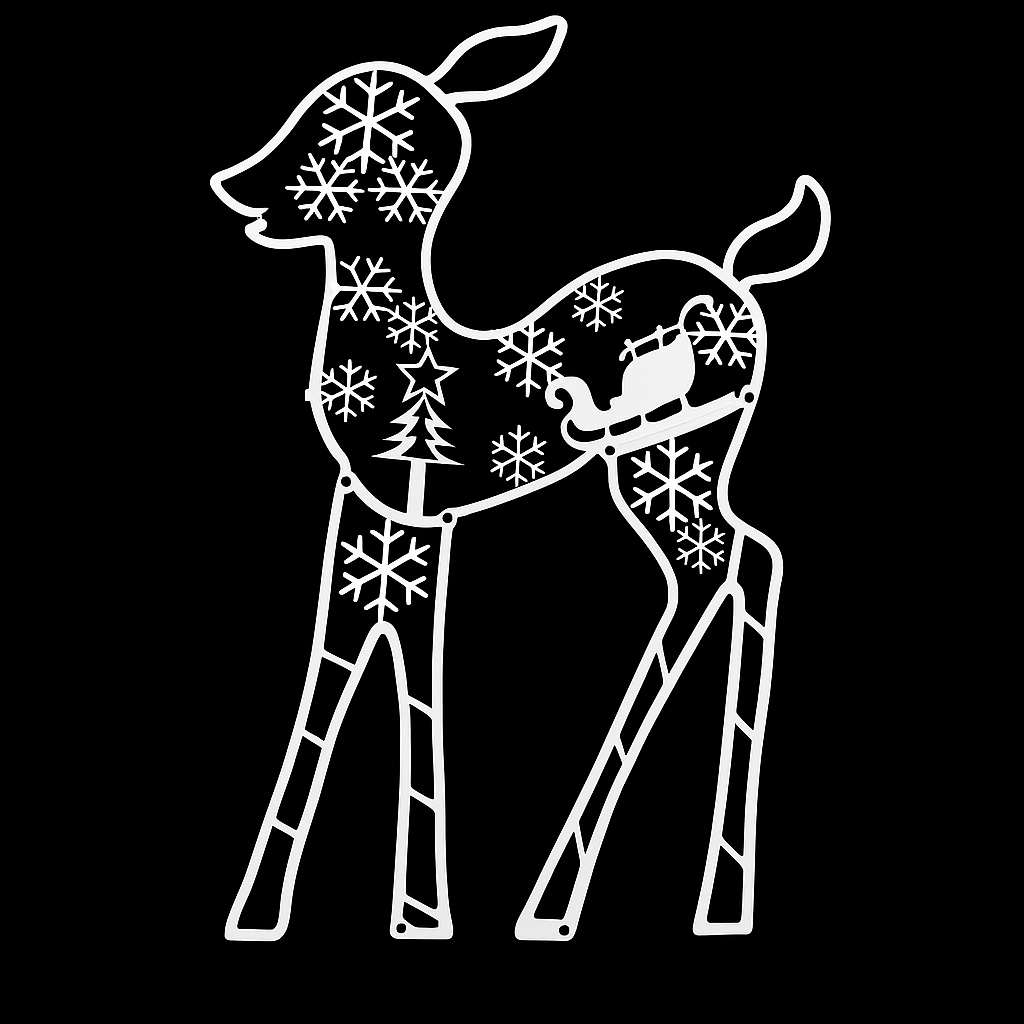 Christmas Decorations Light Up Reindeer Figure