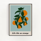 Life Like An Orange Wall Art