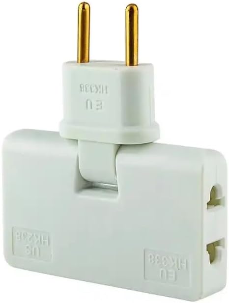 180° swiveling 3-way socket (EU plug)