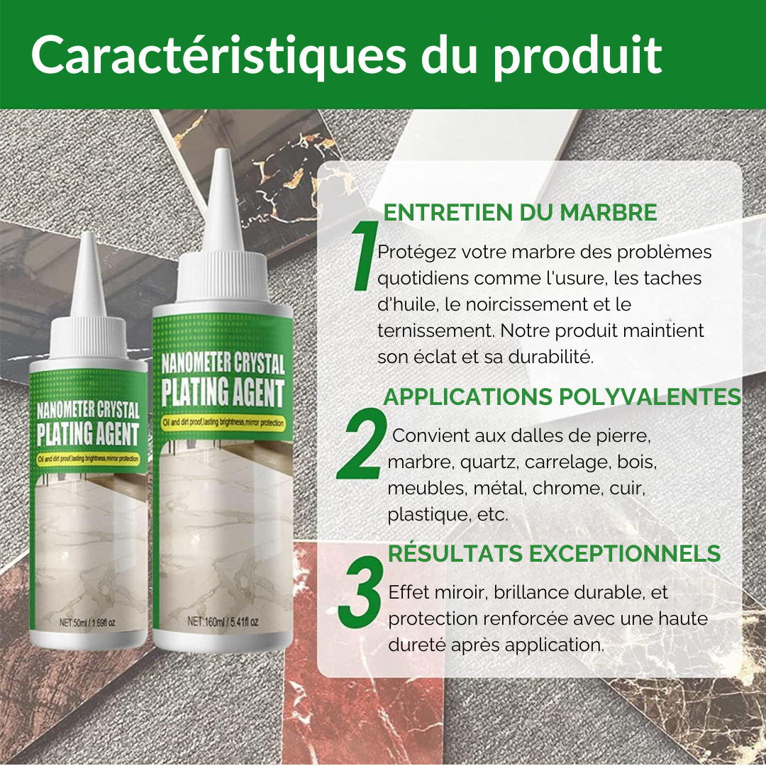 Marble cleaner - protection and nanocrystalline shine