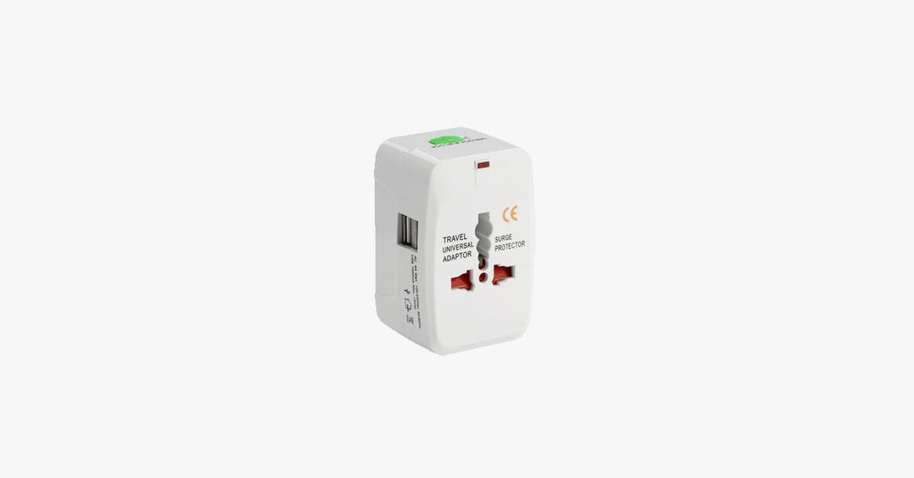 International plug adapter - All-in-One CE, RoHS certified USB power plug