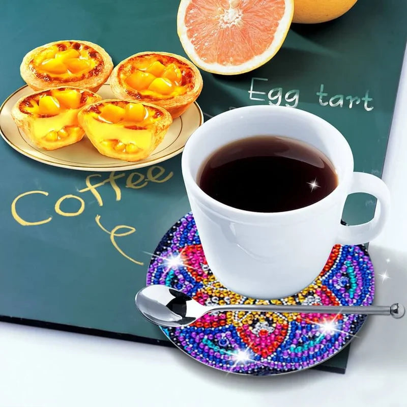 Diamond Crafts Coaster Diamond Painting Coaster (Mandala)
