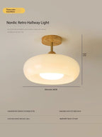 LED Nordic Persimmon Pendant Light - Natural Wood Edition