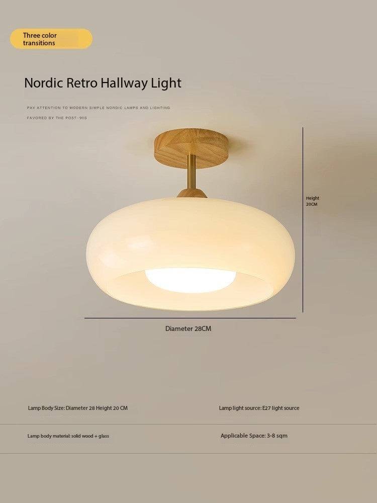 LED Nordic Persimmon Pendant Light - Natural Wood Edition