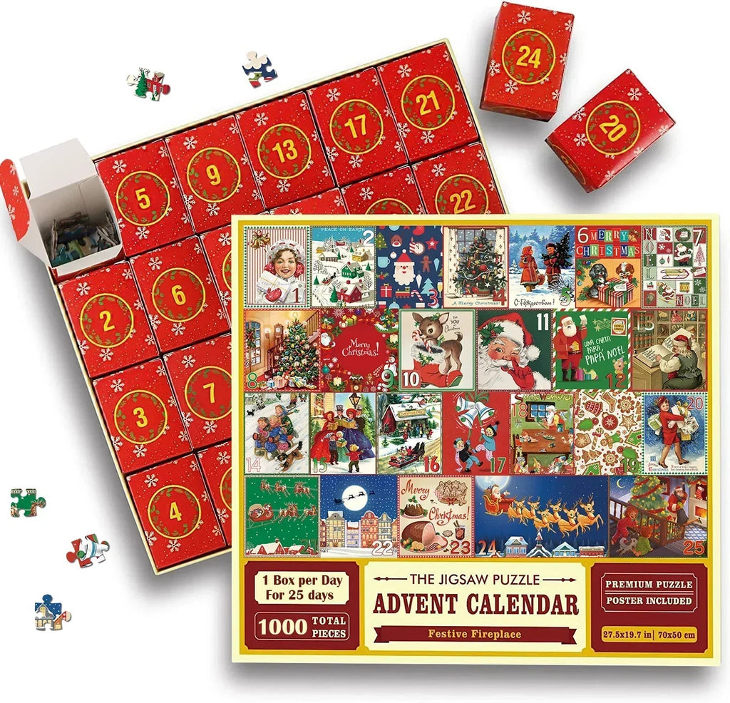 Christmas Advent Calendar Puzzle Game 1000 Pieces
