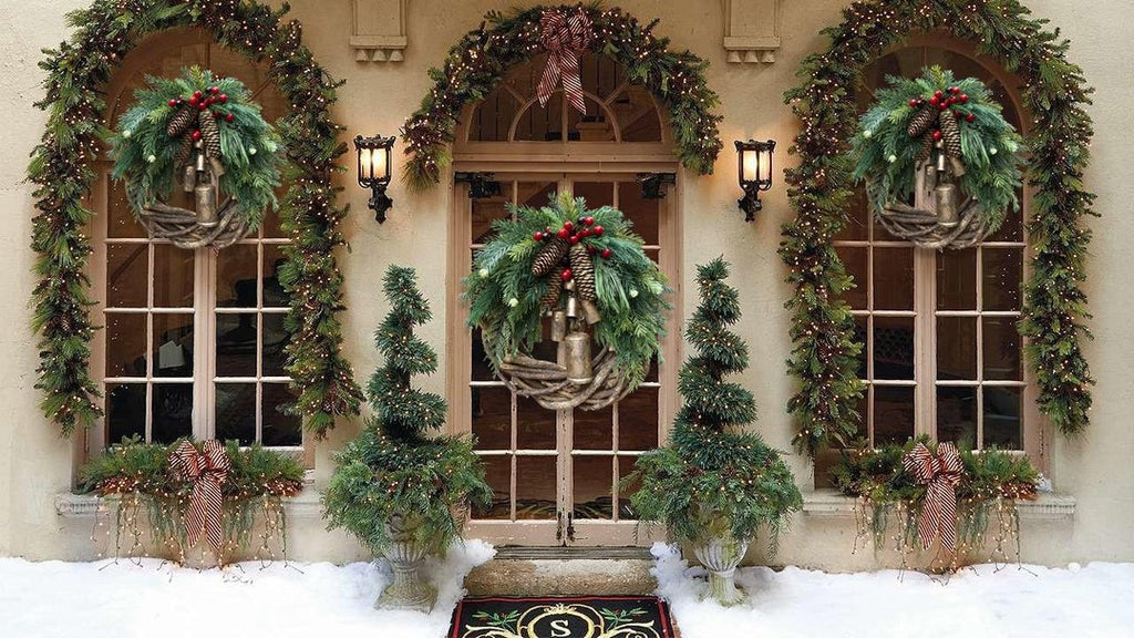 Boho Christmas wreath with bells | Door & wall decoration | Handmade
