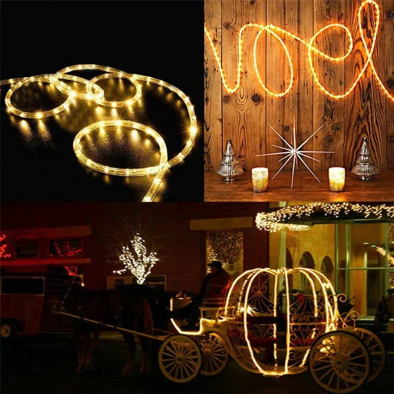 Outdoor magic of light beads