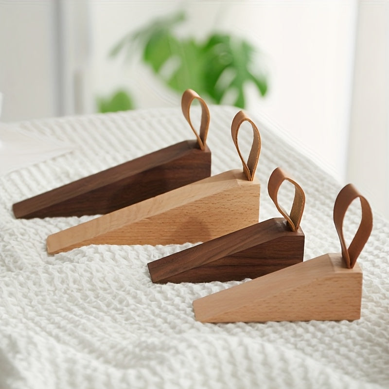 NordGrip Wooden Doorstop – Scandinavian Design with Non-Slip Base