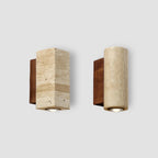 Modern Natural LED Wall Lamp made of Travertine