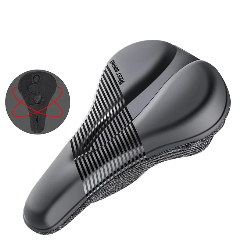 Durable Bike Seat Cover with Shock Absorption and Waterproof Design – Soft Bicycle Seat Cushion for Comfort