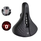 Comfortable Shock Absorbing Bike Saddle with Hollow Design, Waterproof Bike Seat for Enhanced Riding Experience