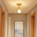 Modern Ring-shaped Ceiling Lamp Gold