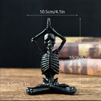 Halloween Figurine – Resin Ornament in Vintage White or Black