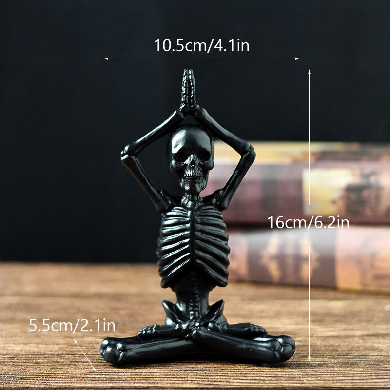Halloween Figurine – Resin Ornament in Vintage White or Black