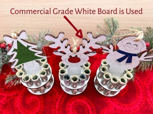 Christmas Money Holder Pendant | Wooden Ornament to Hang | Creative Gift for Children