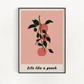 Life Like a Peach Wall Art