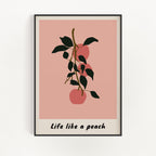 Life Like a Peach Wall Art