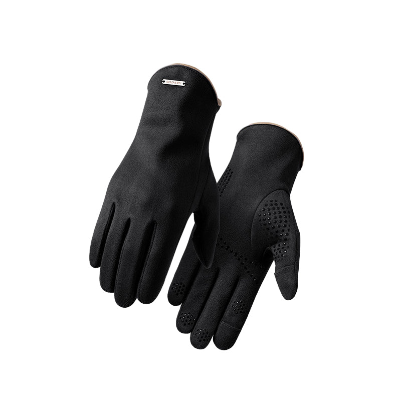 Cold-resistant suede gloves