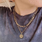 Golden Initial Necklaces for Women